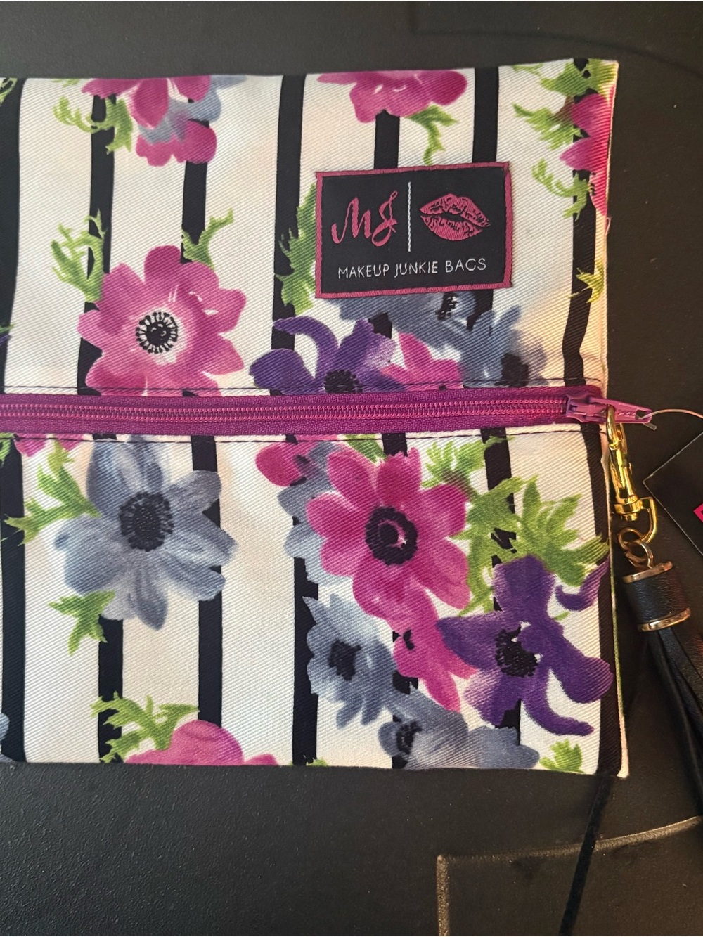 New with Tag! Makeup Junkie Retired Small Petunia Plum Bag